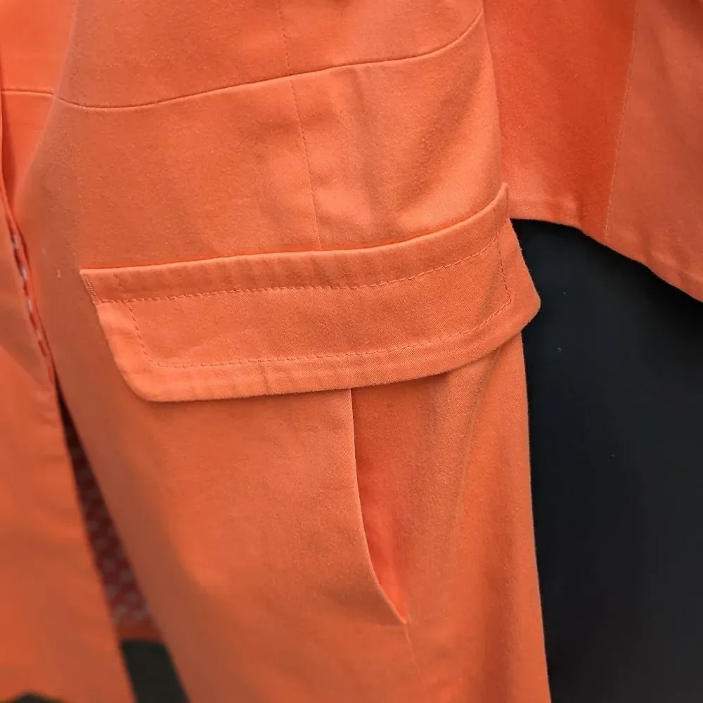 Etcetera Bell Sleeve Trenchcoat Peachy Coral - Picture 12 of 13